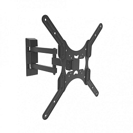 Для ТВ и панелей 23"-55", VESA макс. 400x400мм, до 35кг, 2 колена.