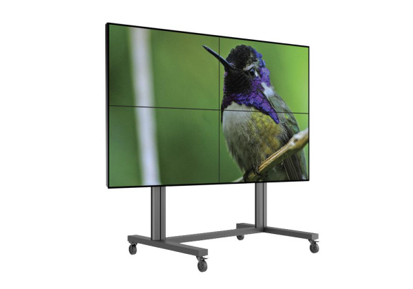 Видеостена 2х2 из панелей LG 49VM5C, 98", шов 1,8 мм; мобильная напольная стойка Видеостена 2х2 из панелей LG 49VM5C, 98", шов 1,8 мм; мобильная напольная стойка
