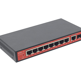 Wi-Tek WI-PCES308GF, коммутатор 8 портов Gigabit Ethernet, РОЕ 802.3af/at.
