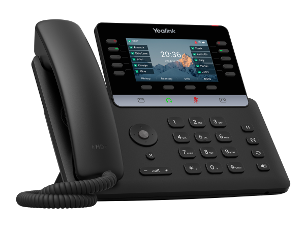 Yealink SIP-T74W, ip-телефон (16 аккаунтов, Wi-Fi, 4,3" цветной экран, порт USB, BLF, PoE, GigE, без БП)