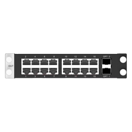 Novastar H, плата выходов RJ45 x16 + FIBER x2