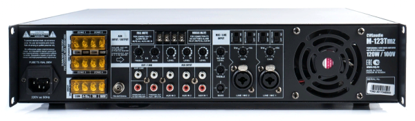 CVGaudio M-123Tmz, микшер-усилитель с встроенным модулем источника сигнала CVGaudio M-123Tmz, микшер-усилитель с встроенным модулем источника сигнала