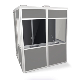 SPBAUDIO Eurocab-1, напольная кабина для двух синхронных переводчиков SPBAUDIO Eurocab-1, напольная кабина для двух синхронных переводчиков