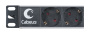 Cabeus, PDU-6P-2EU, блок евророзеток для 19" шкафов, горизонтальный, 6 розеток, 16 A, без выключателя, шнур 2м, алюминиевый корпус, немецкий стандарт Cabeus, PDU-6P-2EU, блок евророзеток для 19" шкафов, горизонтальный, 6 розеток, 16 A, без выключателя, шнур 2м, алюминиевый корпус, немецкий стандарт