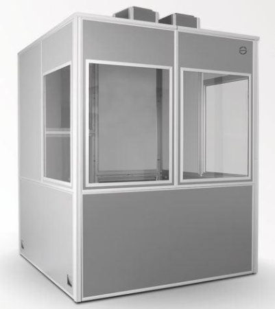 Кабина для синхронного перевода речи серии Audipack Silent 9700, для 2-х переводчиков, с системой вентиляции и LED подсветкой, ISO 4043:2016 Цена включает экспортную упаковку P4039