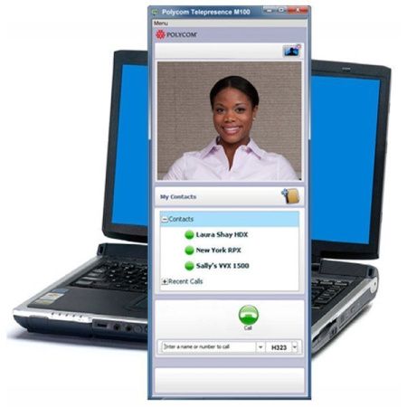 Polycom M100, программный видеотерминал
