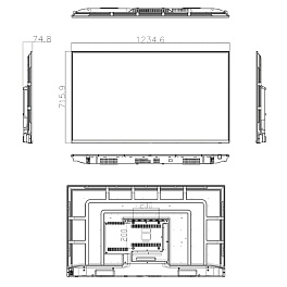 Uniview MW3255-F-V, ЖК панель 55"
