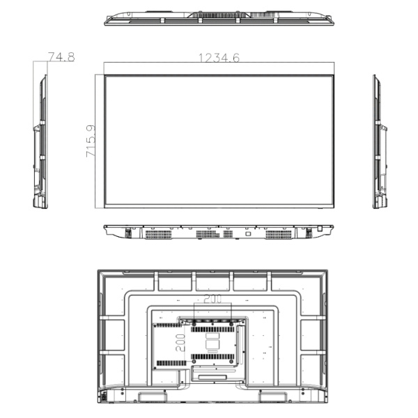 Uniview MW3255-F-V, ЖК панель 55"