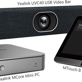 Yealink MVC400-C2-000 , комплект для ВКС для средних конференц-комнат