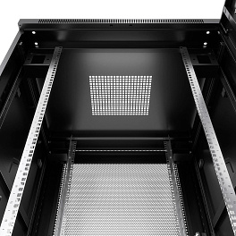 Cabeus, ND-05C-47U80/80-BK, шкаф монтажный телекоммуникационный 19" 47U 800x800x2277mm (ШхГхВ), цвет черный (RAL 9004) 