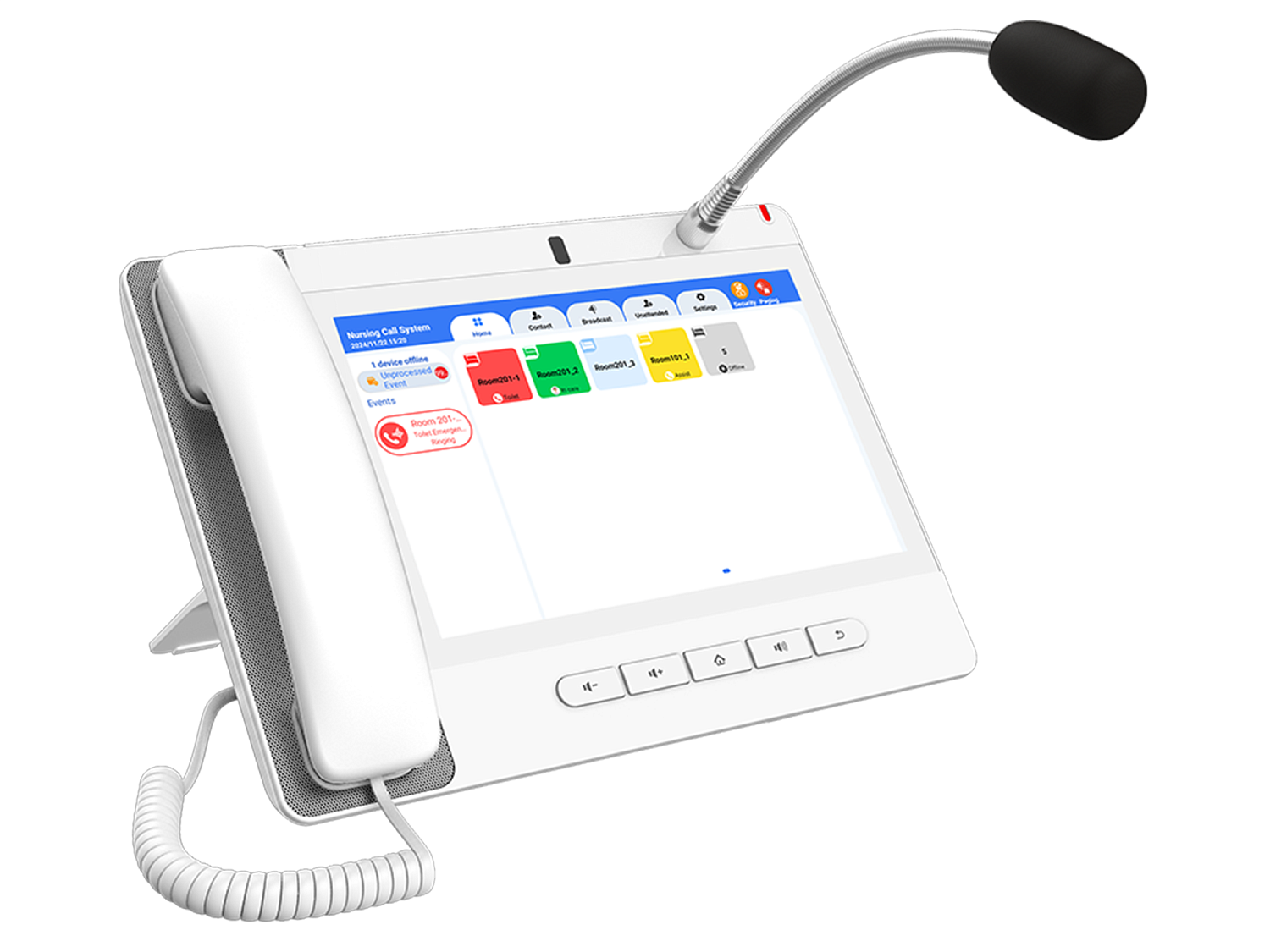 Fanvil A320i (белый), диспетчерский ip-телефон ( цветной экран, 20 аккаунтов, Android, камера, белый)