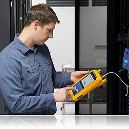 Fluke Networks OFP-100-QI - оптический рефлектометр MM/SM (850/1300/1310/1550 нм) + видеомикроскоп