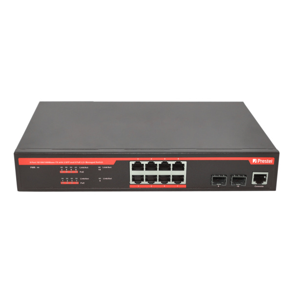 Prestel NS2-8C1-270P-2F1, сетевой коммутатор