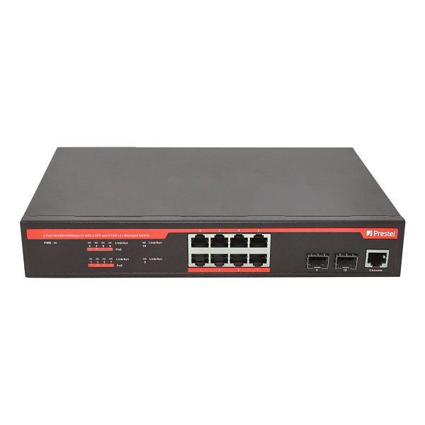 Prestel NS2-8C1-270P-2F1, сетевой коммутатор