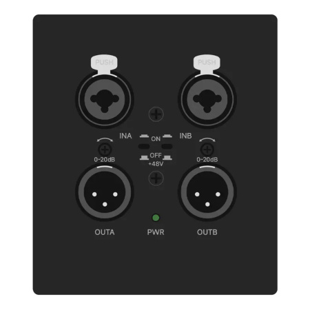 Prestel ADPX-W22XLR, встраиваемая в стену аудиопанель