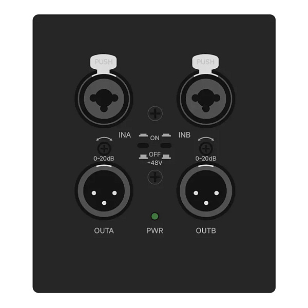 Prestel ADPX-W22XLR, встраиваемая в стену аудиопанель