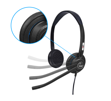 VoiceXpert VXH-700DJ, проводная гарнитура (USB-A и 3.5 мм) VoiceXpert VXH-700DJ, проводная гарнитура (USB-A и 3.5 мм)
