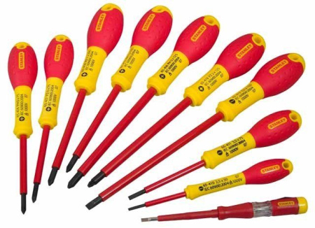 Stanley 0-62-573 - НАБОР ИЗ 10-ТИ ОТВЕРТОК ЭЛЕКТРИКА "FATMAX"