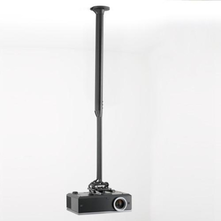 Набор для крепления проектора Chief KITEC080135B, нагрузка до 11,3 кг., длина штанги 80-135 см. безшагово, кабель-канал, микрорегулировки: гор. ±3°, накл. ±15°, вращ. 360°, замок, декор.кольцо, черный