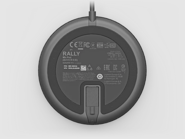Logitech Rally Mic Pod BLACK, дополнительный микрофон к системе Rally
