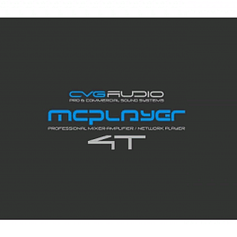 CVGAUDIO MCplayer 4T, профессиональный Public Address микшер-усилитель
