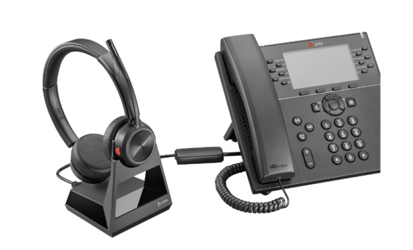 Poly Savi 7220, беспроводная DECT-гарнитура для стационарного телефона Poly Savi 7220, беспроводная DECT-гарнитура для стационарного телефона