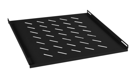 Cabeus, SH-J018-FC-800m-BK, полка 19" перфорированная глубиной 600 мм для напольных шкафов глубиной 800 мм, цвет черный (RAL 9004)