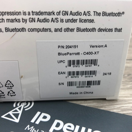 BlueParrott C400-XT, Bluetooth гарнитура с высоким шумоподавлением