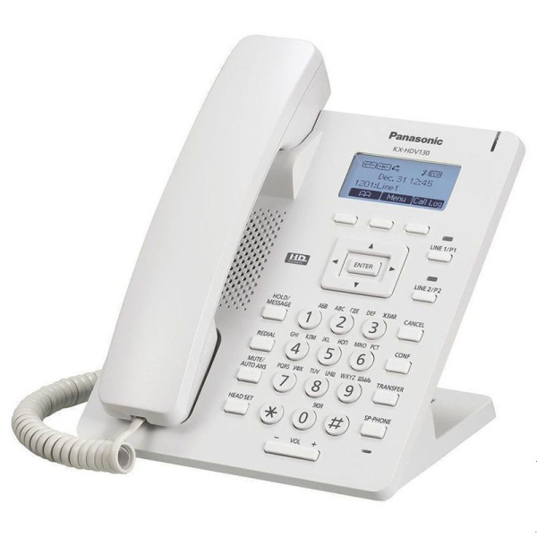 Panasonic KX-HDV130RU, SIP телефон проводной (белый)