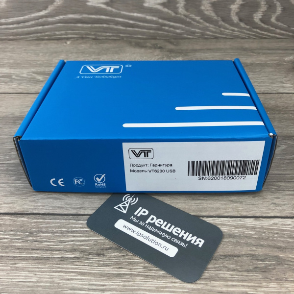 VT VT6200 USB, проводная моноауральная головная USB-гарнитура  VT VT6200 USB, проводная моноауральная головная USB-гарнитура