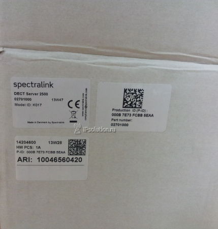 Spectralink DECT Server 2500, контроллер системы (EU version, 30 users, CPU Card w/o Link, power supply) Spectralink DECT Server 2500, контроллер системы (EU version, 30 users, CPU Card w/o Link, power supply)