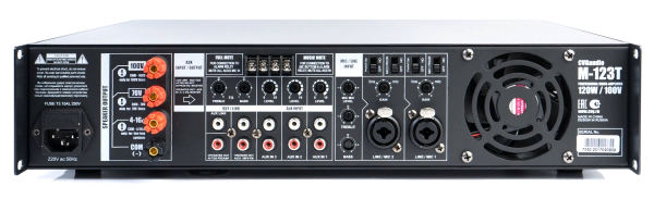 CVGaudio M-123T, микшер-усилитель для качественных систем трансляции CVGaudio M-123T, микшер-усилитель для качественных систем трансляции