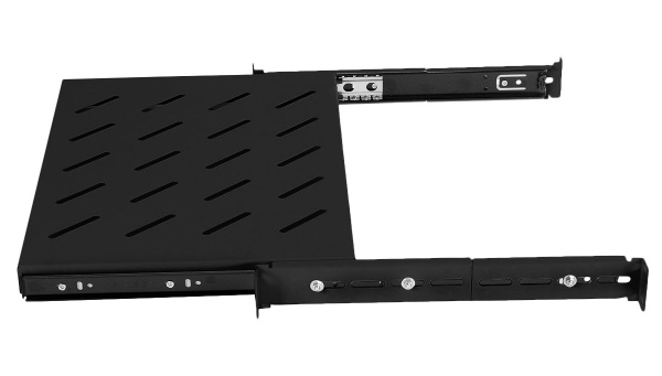 Cabeus, JE05-600-BK, полка 19" выдвижная для шкафов и стоек глубиной 600 мм, цвет черный (RAL 9004) Cabeus, JE05-600-BK, полка 19" выдвижная для шкафов и стоек глубиной 600 мм, цвет черный (RAL 9004)