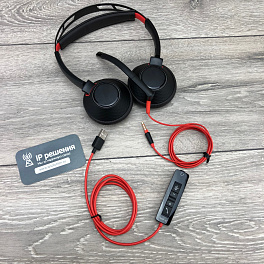 Plantronics BlackWire C5220-A - проводная гарнитура (jack 3.5/USB-A)