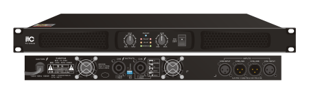 ITC TS-500PI, 2-канальный усилитель 2х500W