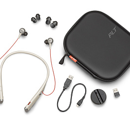 Plantronics Voyager 6200 UC,  беспроводная гарнитура для ПК и мобильных устройств (Bluetooth, ANC), песочная