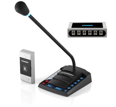 Stelberry S-660, 1+6-канальное переговорное устройство для АЗС класса «клиент-кассир» с функциями диспетчерской связи