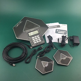 Yealink CP860 , конференц телефон (voip) в комплекте с микрофонами CPE80