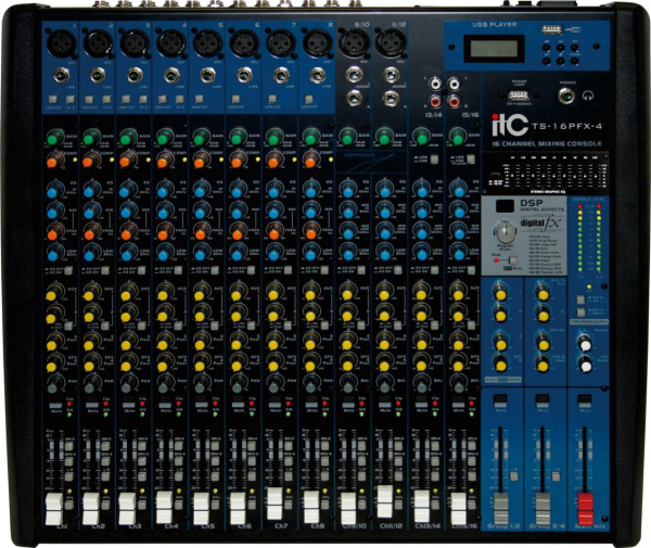 ITC TS-16PFX-4, микшер ITC TS-16PFX-4, микшер