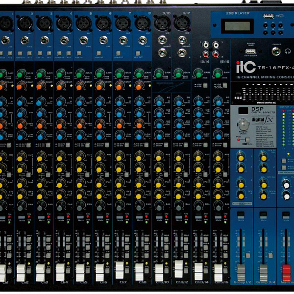 ITC TS-16PFX-4, микшер