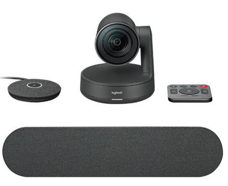 Logitech Rally Camera Ultra-HD ConferenceCam, комплект для видеоконференций (1 спикерфон,1 выносной микрофон)