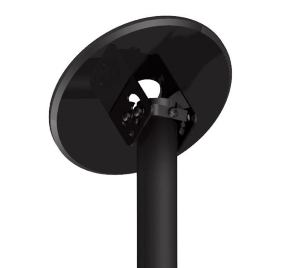 Потолочный кронштейн для двух плазменных или ЖК-панелей до 65'', регулировка угла наклона, длина 1 м, цвет черный Потолочный кронштейн для двух плазменных или ЖК-панелей до 65'', регулировка угла наклона, длина 1 м, цвет черный