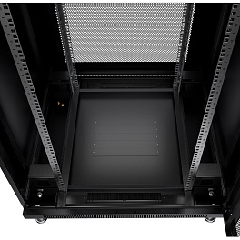 Cabeus, ND-05C-47U80/80-BK, шкаф монтажный телекоммуникационный 19" 47U 800x800x2277mm (ШхГхВ), цвет черный (RAL 9004) 