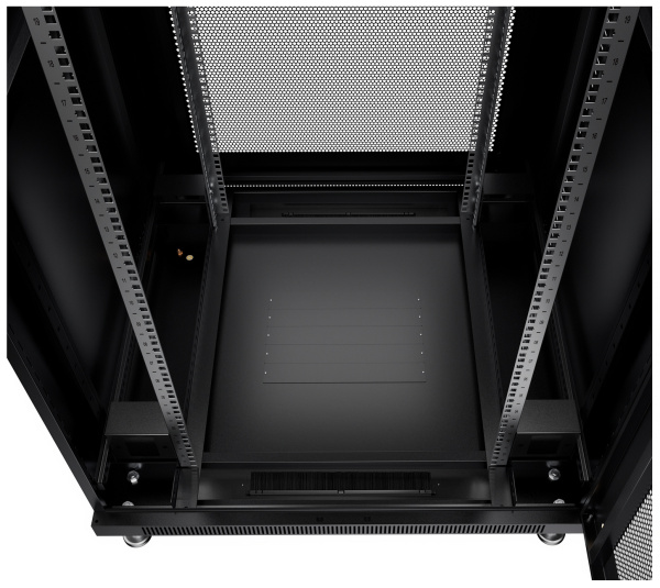 Cabeus, ND-05C-47U80/80-BK, шкаф монтажный телекоммуникационный 19" 47U 800x800x2277mm (ШхГхВ), цвет черный (RAL 9004) 