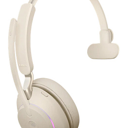 Гарнитура Jabra Evolve2 65, Link380a UC Mono Stand Beige (26599-889-988)