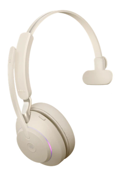 Гарнитура Jabra Evolve2 65, Link380a MS Mono Stand Beige (26599-899-988) Гарнитура Jabra Evolve2 65, Link380a MS Mono Stand Beige (26599-899-988)