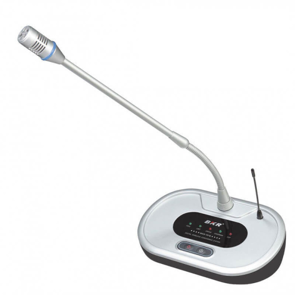 BKR WCS-101C Silver, микрофонный пульт председателя беспроводной BKR WCS-101C Silver, микрофонный пульт председателя беспроводной