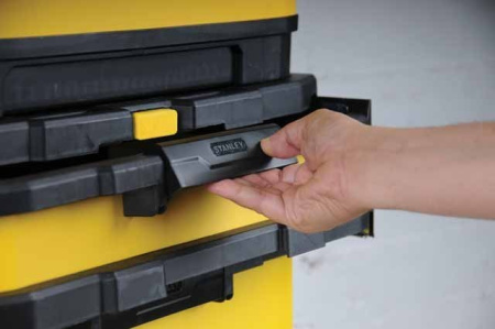 Stanley 1-95-621 - Ящик Stanley® Rolling Workshop металлопластмассовый с колесами, 56,8 x 73 x 38,9 см Stanley 1-95-621 - Ящик Stanley® Rolling Workshop металлопластмассовый с колесами, 56,8 x 73 x 38,9 см