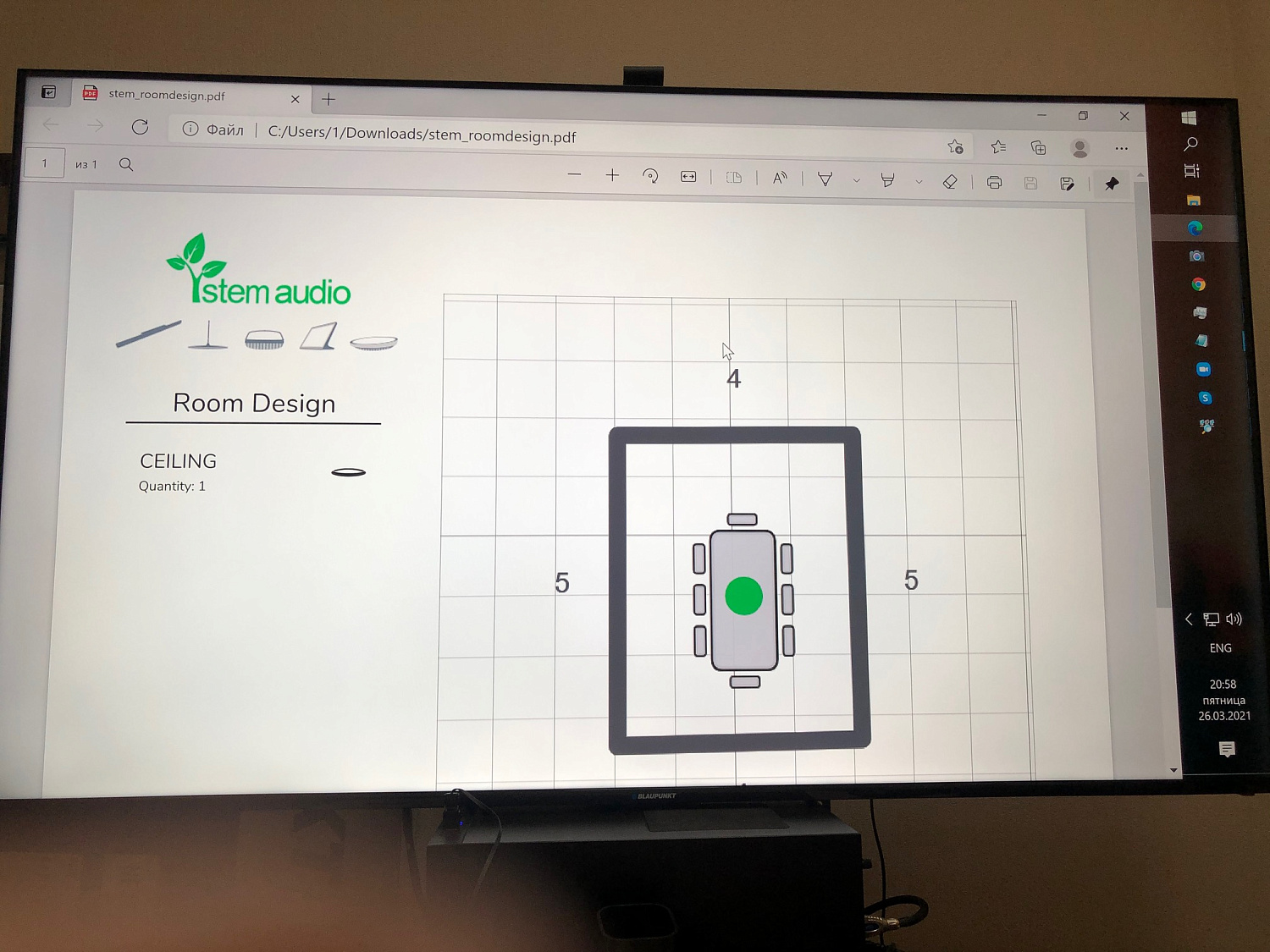 Shure Stem Ceiling, потолочный микрофонный массив