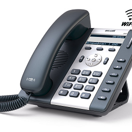ATCOM A10W, IP-телефон, чб LCD 3", Wi-Fi 802.11bgn, 2x10/100TX, 1 SIP линия, БП в комплекте